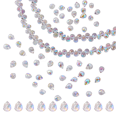 2Strands Electroplate Glass Beads Strands GLAA-GA0002-38A-1