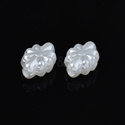 ABS Plastic Imitation Pearl Beads OACR-N008-143-1
