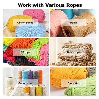 5Pcs 5 Style PU Leather Knitting Crochet Bags Nail Bottom Shaper Pad DIY-PH0009-83-1