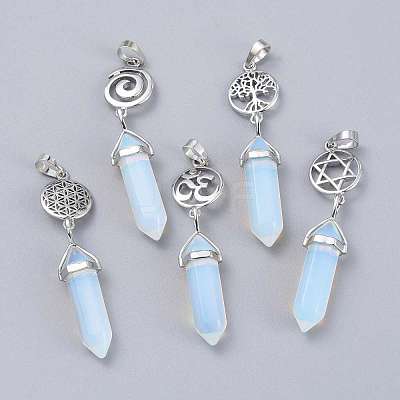 Opalite Pointed Big Pendants G-D0021-01P-09-1