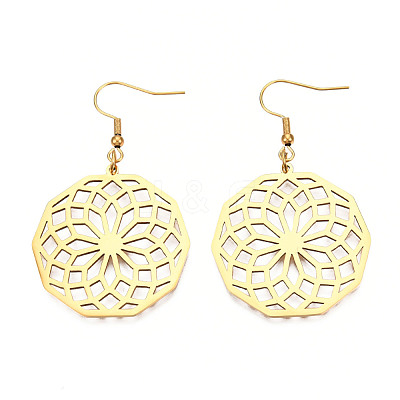 201 Stainless Steel Dangle Earrings STAS-S105-JN606-2-1