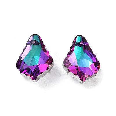 AB Color Plated Electroplate Glass Pendants EGLA-O003-06C-02-1