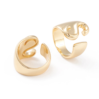 Brass Cuff Rings RJEW-L097-06S-1