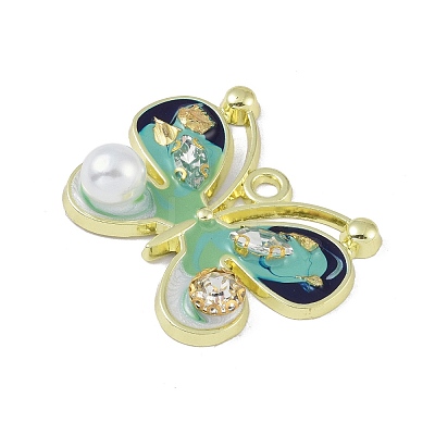 Rack Plating Alloy Enamel Pendants FIND-I038-13F-1