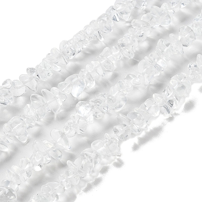 Spray Painted Transparent Glass Beads Strands GLAA-P060-01A-14-1