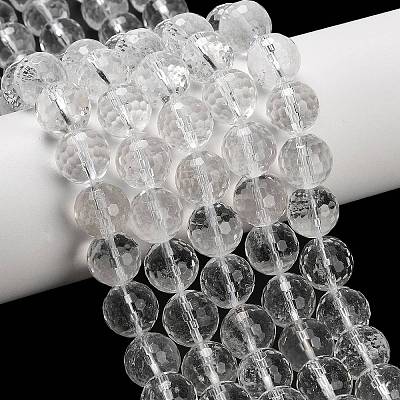 Natural Quartz Crystal Beads Strands G-C280-B14-12mm-1