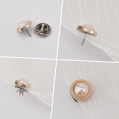 30Pcs Round Iron Lapel Pin Backs for Backpack Clothes JEWB-GF0011-52-1