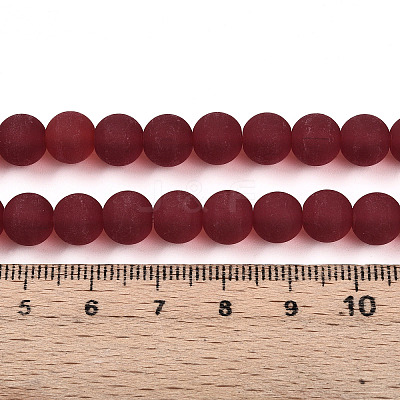 Transparent Glass Beads Strands GLAA-T032-T8mm-MD20-1