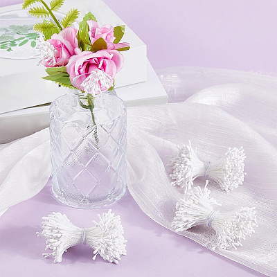 6Bundles Gypsum with Cotton Cord Artificial Flower Core DIY-GF0014-10B-1