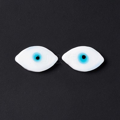 Handmade Evil Eye Lampwork Cabochons LAMP-F025-06B-1