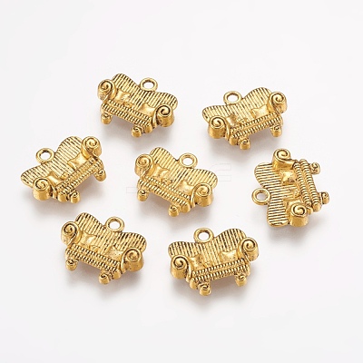 Tibetan Style Alloy Pendants X-TIBEP-0747-G-FF-1