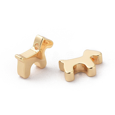Brass Puppy Charms X-KK-Q735-314G-1