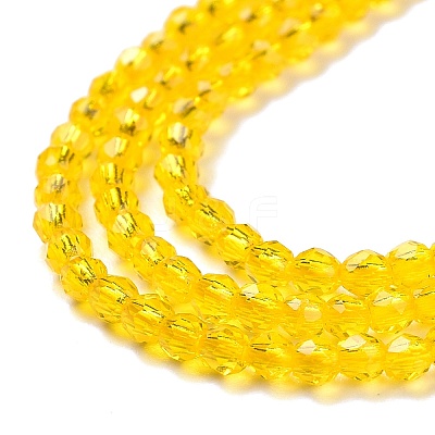 Transparent Glass Beads Strands GLAA-H021-04-06-1