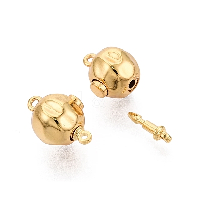 Brass Box Clasps KK-Q074-10G-1