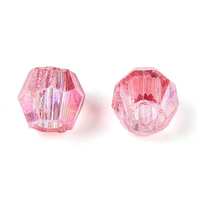 Transparent Spray Painted Glass Beads LS-EGLA-N018-4mm-07-1