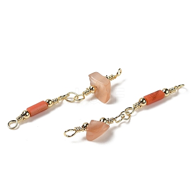 Cat Eye Connector Charms KK-P242-27G-1