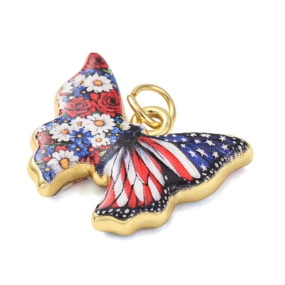 Printed Brass Pendants KK-CBA8989-02A-1