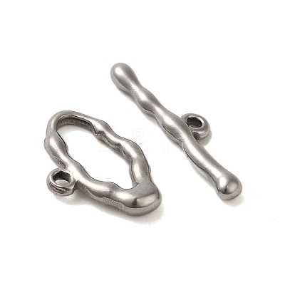 Non-Tarnish 304 Stainless Steel Toggle Clasps STAS-Q324-01P-1