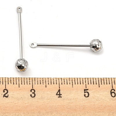 Tarnish Resistant 304 Stainless Steel Threaded Ball Eyepin X-STAS-M330-01A-P-1
