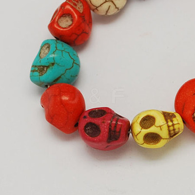 Synthetical Turquoise Beads Strands TURQ-S105-10x10mm-M-1