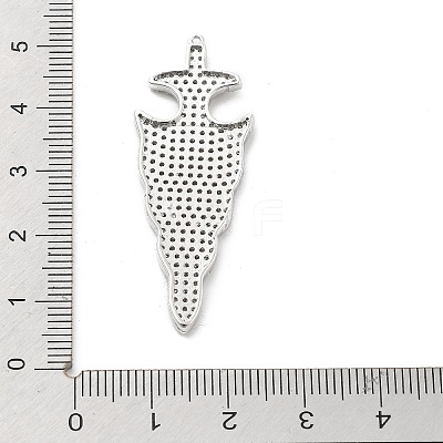 Brass Micro Pave Clear Cubic Zirconia Pendants KK-L228-41P-1