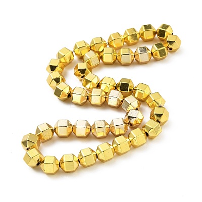 Electroplated Non-magnetic Synthetic Hematite Beads Strands G-G849-01G-1