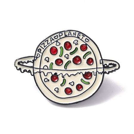 Pizza & Planet Word Enamel Pin FIND-K005-38EB-1