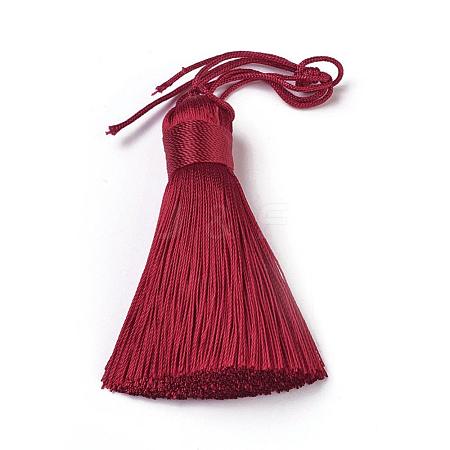 Polyester Tassel Big Pendants HJEW-K030-A-03-1