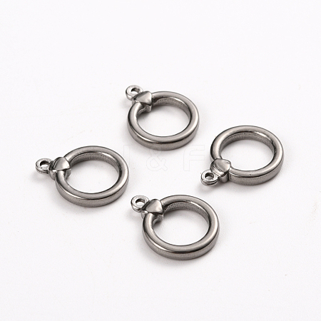 Tarnish Resistant 304 Stainless Steel Toggle Clasps Parts STAS-D142-04B-P-1