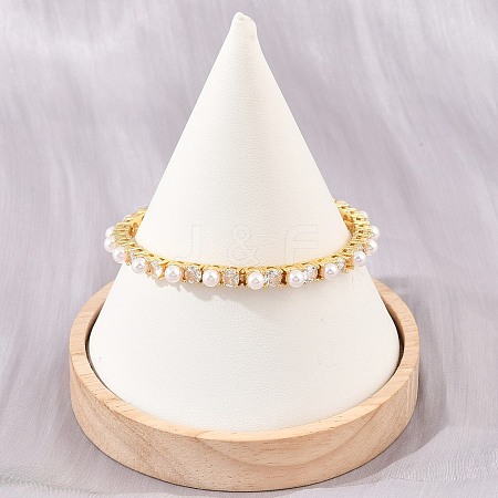 Brass Pave Clear Cubic Zirconia Tennis Bracelets for Women KK-CBA68DA-08G-1