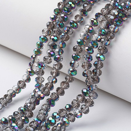 Electroplate Transparent Glass Beads Strands LS-EGLA-A034-T4mm-Q13-1