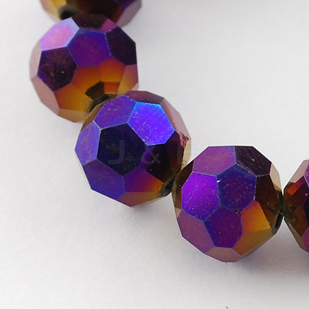 Electroplate Glass Bead Strands LS-EGLA-R042-8mm-02-1
