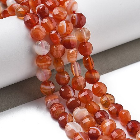 Natural Red Agate Beads Strands G-C179-A02-02-1