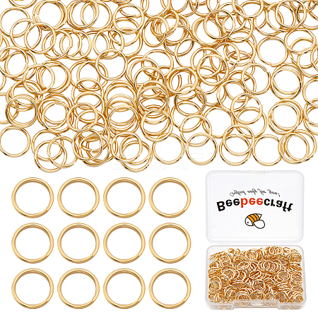 Beebeecraft 300Pcs 304 Stainless Steel Open Jump Rings STAS-BBC0004-94-1