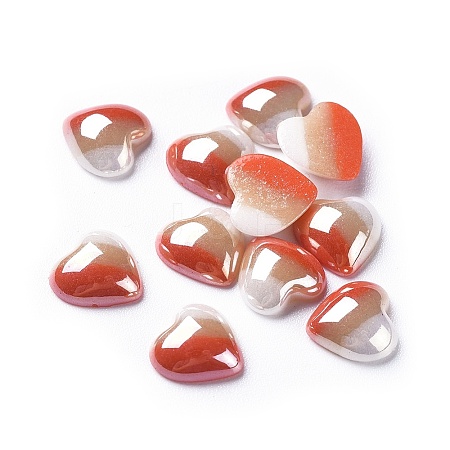 Opaque Glass Cabochons GGLA-S038-08B-7x7-1