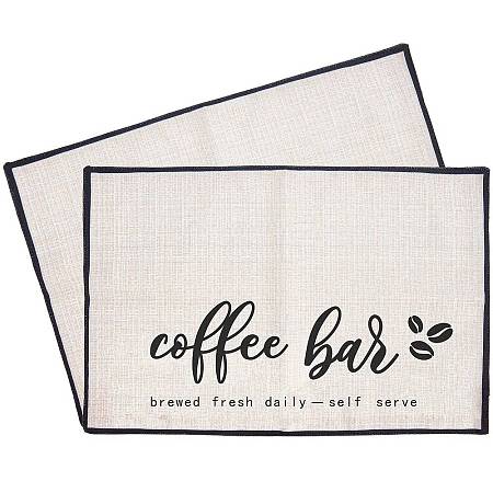 Coffee Theme Diablement Fort Cup Mats AJEW-WH0201-001-1