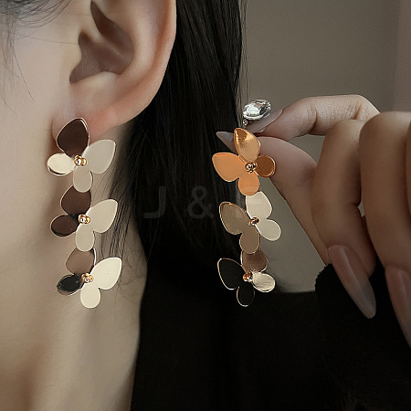 Iron Dangle Stud Earrings FS-WG0B059-01-1