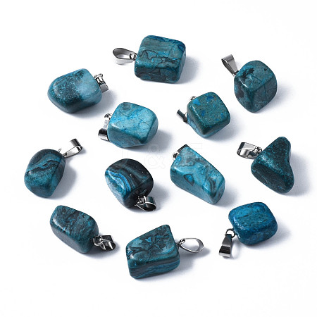 24Pcs Natural Agate Pendants G-UN0001-02A-1