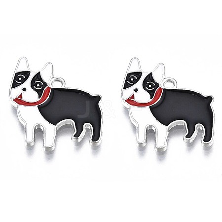 Rack Plating Alloy Enamel Pendants LS-PALLOY-T075-161-1