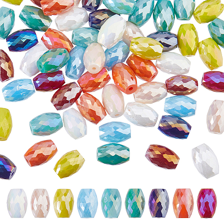 63Pcs 9 Colors Electroplate Glass Beads EGLA-DC0001-19-1