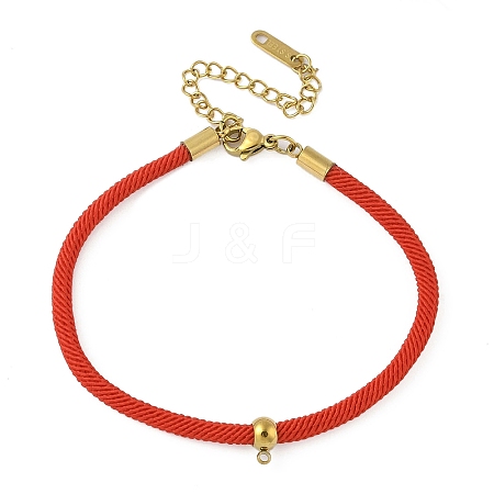 Round Polyester Twisted Cord Bracelet Makings LS-STAS-P408-20G-02-1