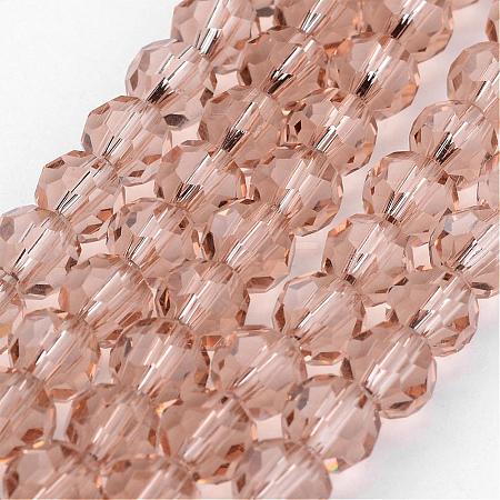 Transparent Glass Bead Strands GLAA-G013-8mm-90-1