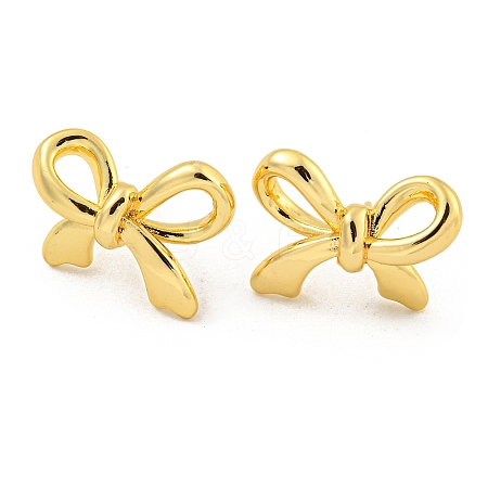 Rack Plating Brass Stud Earrings EJEW-M247-30E-G-1