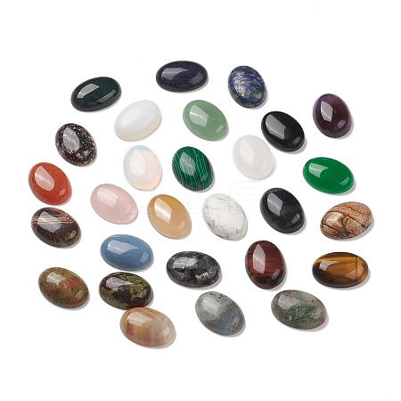 Natural & Synthetic Mixed Gemstone Cabochons G-M396-05-1