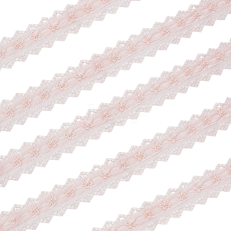 3 Yards Polyester Flower Lace Trim OCOR-OC0001-67A-1