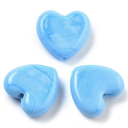 Heart Handmade Lampwork Beads LAMP-U003-01K-1