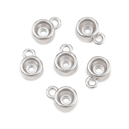 304 Stainless Steel Charm Rhinestone Settings SA-CBAC865-01B-P-1