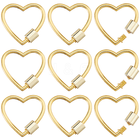 10Pcs Zinc Alloy Screw Carabiner Lock Charms FIND-DC0008-30-1