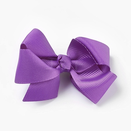 Grosgrain Bowknot Alligator Hair Clips PHAR-WH0002-A11-1