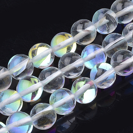 Synthetic Moonstone Beads Strands X-G-S283-04-8mm-1